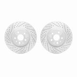 Dynamic Friction 2009-2017 Buick Regal Front Drilled & Slotted Geoperformance Rotors by Dynamic Friction Company 2002-45009