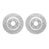 Dynamic Friction 1997-9 Cadillac XLR Front Drilled & Slotted Geoperformance Rotors by Dynamic Friction Company 2002-46021