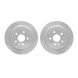 Dynamic Friction 2008-2019 Cadillac CTS Rear Drilled & Slotted Geoperformance Rotors by Dynamic Friction Company 2002-46030