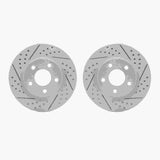 Dynamic Friction 2006-2011 Chevrolet HHR Front Drilled & Slotted Geoperformance Rotors by Dynamic Friction Company 2002-47024
