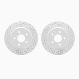 Dynamic Friction 2008-2010 Chevrolet Cobalt Rear Drilled & Slotted Geoperformance Rotors by Dynamic Friction Company 2002-47039
