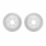 Dynamic Friction 2015-2020 Chevrolet Colorado Front Drilled & Slotted Geoperformance Rotors by Dynamic Friction Company 2002-48025