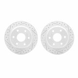 Dynamic Friction 1999-2007 Chevrolet Avalanche 1500 Rear Drilled & Slotted Geoperformance Rotors by Dynamic Friction Company 2002-48037