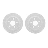 Dynamic Friction 2004-2012 Chevrolet HHR Rear Drilled & Slotted Geoperformance Rotors by Dynamic Friction Company 2002-53005