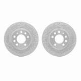 Dynamic Friction 2006-2010 Pontiac Solstice Rear Drilled & Slotted Geoperformance Rotors by Dynamic Friction Company 2002-53006