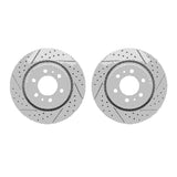Dynamic Friction 2007-2021 Ford F-150 Front Drilled & Slotted Geoperformance Rotors by Dynamic Friction Company 2002-54039