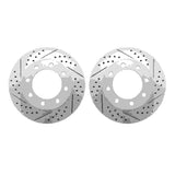 Dynamic Friction 2005-2012 Ford F-250 Super Duty Front Drilled & Slotted Geoperformance Rotors by Dynamic Friction Company 2002-54066