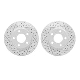 Dynamic Friction 1994-2004 Ford Mustang Front Drilled & Slotted Geoperformance Rotors by Dynamic Friction Company 2002-54092