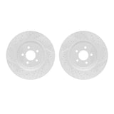 Dynamic Friction 2007-2014 Ford Mustang Front Drilled & Slotted Geoperformance Rotors by Dynamic Friction Company 2002-54096