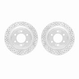 Dynamic Friction 2018-2021 Ford Expedition Rear Drilled & Slotted Geoperformance Rotors by Dynamic Friction Company 2002-54139