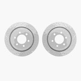 Dynamic Friction 2012-2020 Ford F-150 Rear Drilled & Slotted Geoperformance Rotors by Dynamic Friction Company 2002-54148