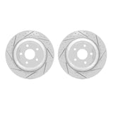 Dynamic Friction 2016-2025 Ford Focus Rear Drilled & Slotted Geoperformance Rotors by Dynamic Friction Company 2002-54161