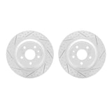 Dynamic Friction 2013-2020 Ford Fusion Rear Drilled & Slotted Geoperformance Rotors by Dynamic Friction Company 2002-54164