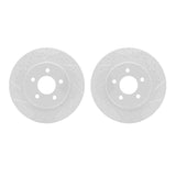 Dynamic Friction 2005-2014 Ford Mustang Rear Drilled & Slotted Geoperformance Rotors by Dynamic Friction Company 2002-54167