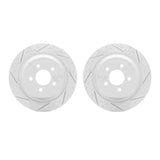 Dynamic Friction 2015-2023 Ford Mustang Rear Drilled & Slotted Geoperformance Rotors by Dynamic Friction Company 2002-54169