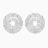 Dynamic Friction 2000-2006 Ford Thunderbird Rear Drilled & Slotted Geoperformance Rotors by Dynamic Friction Company 2002-54174