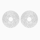 Dynamic Friction 1991-1996 Acura NSX Front Drilled & Slotted Geoperformance Rotors by Dynamic Friction Company 2002-58003