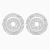 Dynamic Friction 2014-2016 Acura MDX Rear Drilled & Slotted Geoperformance Rotors by Dynamic Friction Company 2002-58011