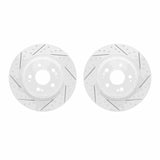 Dynamic Friction 2017-2020 Acura MDX Rear Drilled & Slotted Geoperformance Rotors by Dynamic Friction Company 2002-58012