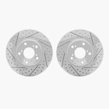 Dynamic Friction 1998-2022 Acura CSX Front Drilled & Slotted Geoperformance Rotors by Dynamic Friction Company 2002-59003
