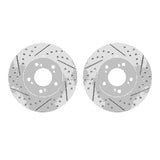 Dynamic Friction 1991-2001 Acura Integra Front Drilled & Slotted Geoperformance Rotors by Dynamic Friction Company 2002-59010