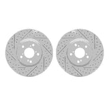 Dynamic Friction 2007-2020 Acura ZDX Front Drilled & Slotted Geoperformance Rotors by Dynamic Friction Company 2002-59011