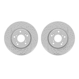 Dynamic Friction 2013-2022 Honda Accord Front Drilled & Slotted Geoperformance Rotors by Dynamic Friction Company 2002-59016