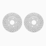 Dynamic Friction 2016-2025 Honda Civic Front Drilled & Slotted Geoperformance Rotors by Dynamic Friction Company 2002-59018