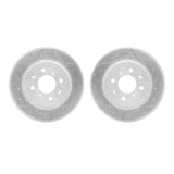 Dynamic Friction 2015-2020 Honda Fit Front Drilled & Slotted Geoperformance Rotors by Dynamic Friction Company 2002-59020