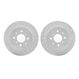 Dynamic Friction 2001-2005 Acura EL Rear Drilled & Slotted Geoperformance Rotors by Dynamic Friction Company 2002-59033