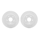 Dynamic Friction 2005-2022 Acura ILX Rear Drilled & Slotted Geoperformance Rotors by Dynamic Friction Company 2002-59034