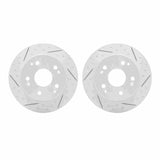 Dynamic Friction 1997-2006 Acura Integra Rear Drilled & Slotted Geoperformance Rotors by Dynamic Friction Company 2002-59036