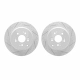 Dynamic Friction 2007-2017 Acura MDX Rear Drilled & Slotted Geoperformance Rotors by Dynamic Friction Company 2002-59039