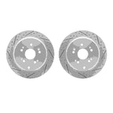 Dynamic Friction 2005-2018 Acura RDX Rear Drilled & Slotted Geoperformance Rotors by Dynamic Friction Company 2002-59040