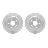 Dynamic Friction 2016-2025 Honda HR-V Rear Drilled & Slotted Geoperformance Rotors by Dynamic Friction Company 2002-59044