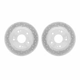 Dynamic Friction 2016-2025 Honda Insight Rear Drilled & Slotted Geoperformance Rotors by Dynamic Friction Company 2002-59045