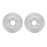 Dynamic Friction 2017-2020 Honda Civic Rear Drilled & Slotted Geoperformance Rotors by Dynamic Friction Company 2002-59046