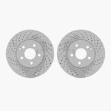 Dynamic Friction 2003-2009 Mercedes-Benz E350 Front Drilled & Slotted Geoperformance Rotors by Dynamic Friction Company 2002-63024