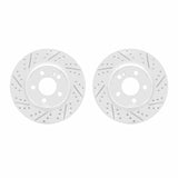 Dynamic Friction 2015-2023 Mercedes-Benz C400 Rear Drilled & Slotted Geoperformance Rotors by Dynamic Friction Company 2002-63059