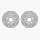 Dynamic Friction 2010-2025 Buick Allure Rear Drilled & Slotted Geoperformance Rotors by Dynamic Friction Company 2002-65008
