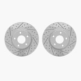 Dynamic Friction 2013-2025 Nissan Altima Front Drilled & Slotted Geoperformance Rotors by Dynamic Friction Company 2002-67021