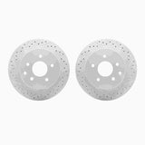 Dynamic Friction 2002-2025 Infiniti G35 Rear Drilled & Slotted Geoperformance Rotors by Dynamic Friction Company 2002-67046