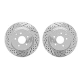 Dynamic Friction 2003-2008 Infiniti G35 Rear Drilled & Slotted Geoperformance Rotors by Dynamic Friction Company 2002-68008