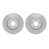Dynamic Friction 2003-2006 Mitsubishi Lancer Front Drilled & Slotted Geoperformance Rotors by Dynamic Friction Company 2002-72012