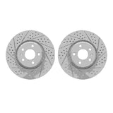 Dynamic Friction 2011-2017 Audi A4 Front Drilled & Slotted Geoperformance Rotors by Dynamic Friction Company 2002-73004