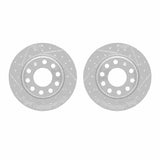 Dynamic Friction 2000-2008 Audi A4 Rear Drilled & Slotted Geoperformance Rotors by Dynamic Friction Company 2002-73028