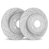 Dynamic Friction 2016-2025 Audi Q3 Rear Drilled & Slotted Geoperformance Rotors by Dynamic Friction Company 2002-73044