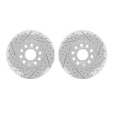 Dynamic Friction 2005-2025 Audi A3 Front Drilled & Slotted Geoperformance Rotors by Dynamic Friction Company 2002-74002