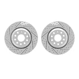 Dynamic Friction 2006-2025 Audi TT Quattro Rear Drilled & Slotted Geoperformance Rotors by Dynamic Friction Company 2002-74024