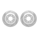 Dynamic Friction 2003-2018 Audi Q7 Rear Drilled & Slotted Geoperformance Rotors by Dynamic Friction Company 2002-74027